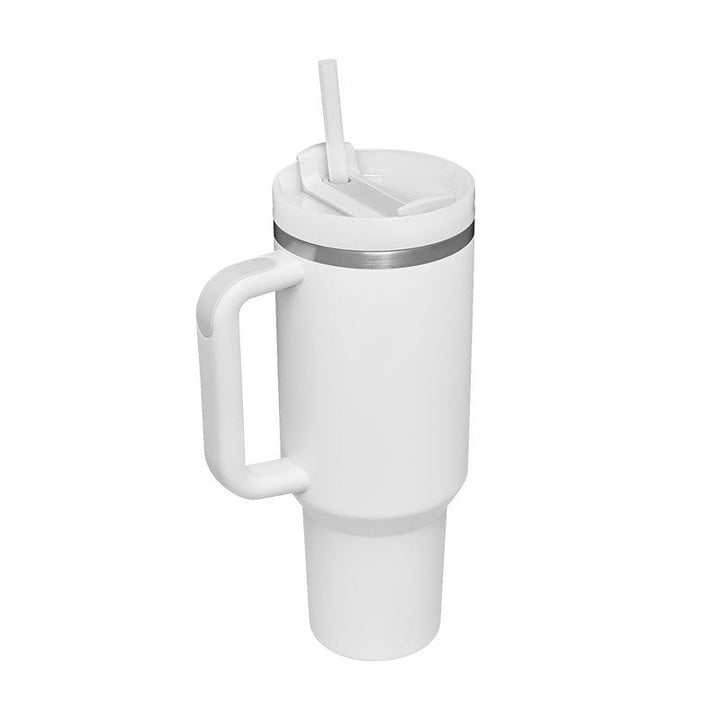 Handle Straw Insulated, Stainless Steel Spill Proof Vacuum Coffee Cup Tumbler