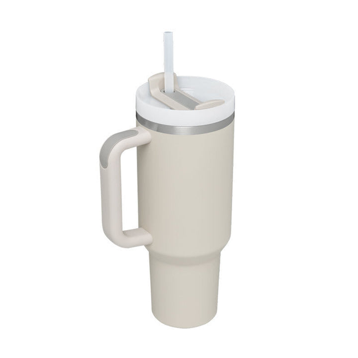 Handle Straw Insulated, Stainless Steel Spill Proof Vacuum Coffee Cup Tumbler