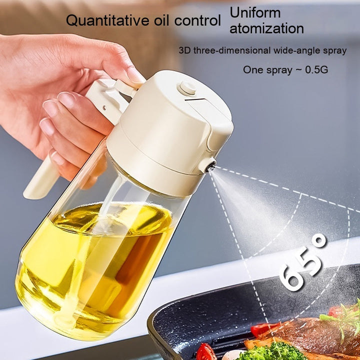 1 Glass Oil Vinegar Soy Sauce Spray Kitchen Oil Bottle