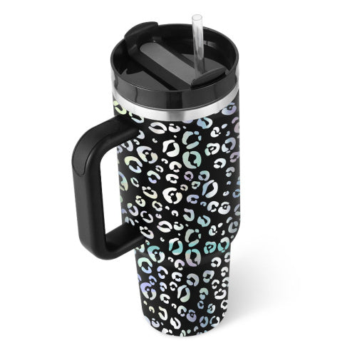 Handle Straw Insulated, Stainless Steel Spill Proof Vacuum Coffee Cup Tumbler